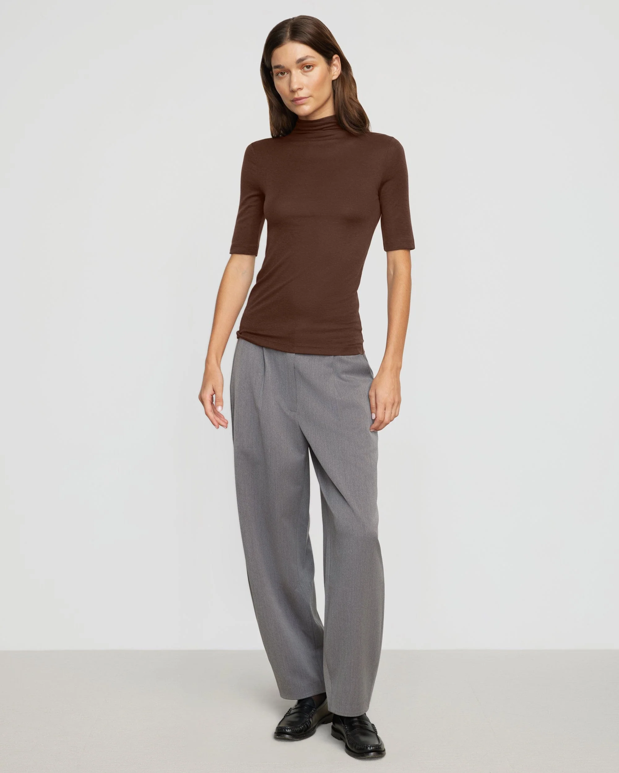 Gina Tencel-Wool Semi-Sheer Tee