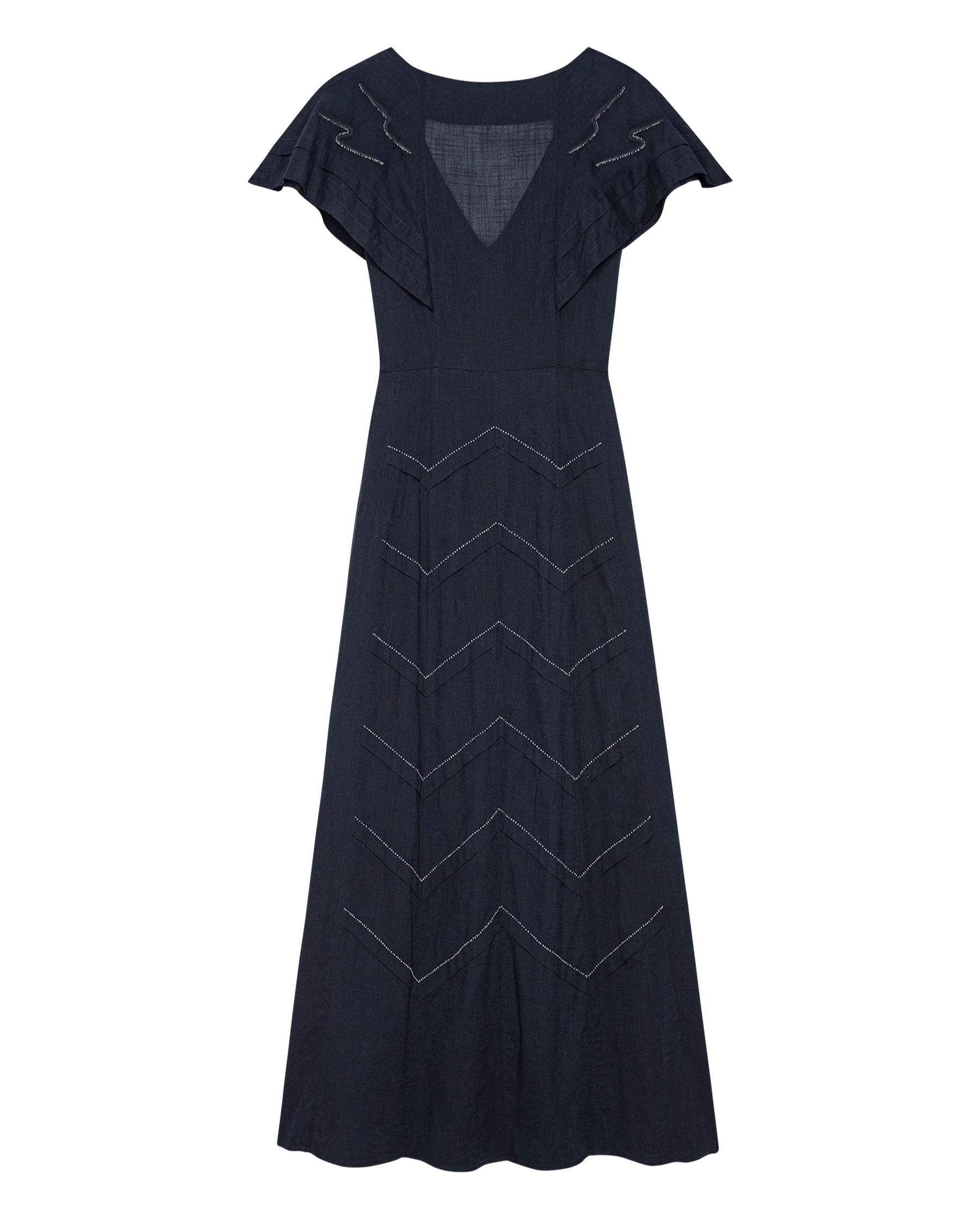 The Beaded Partridge Dress. -- Black