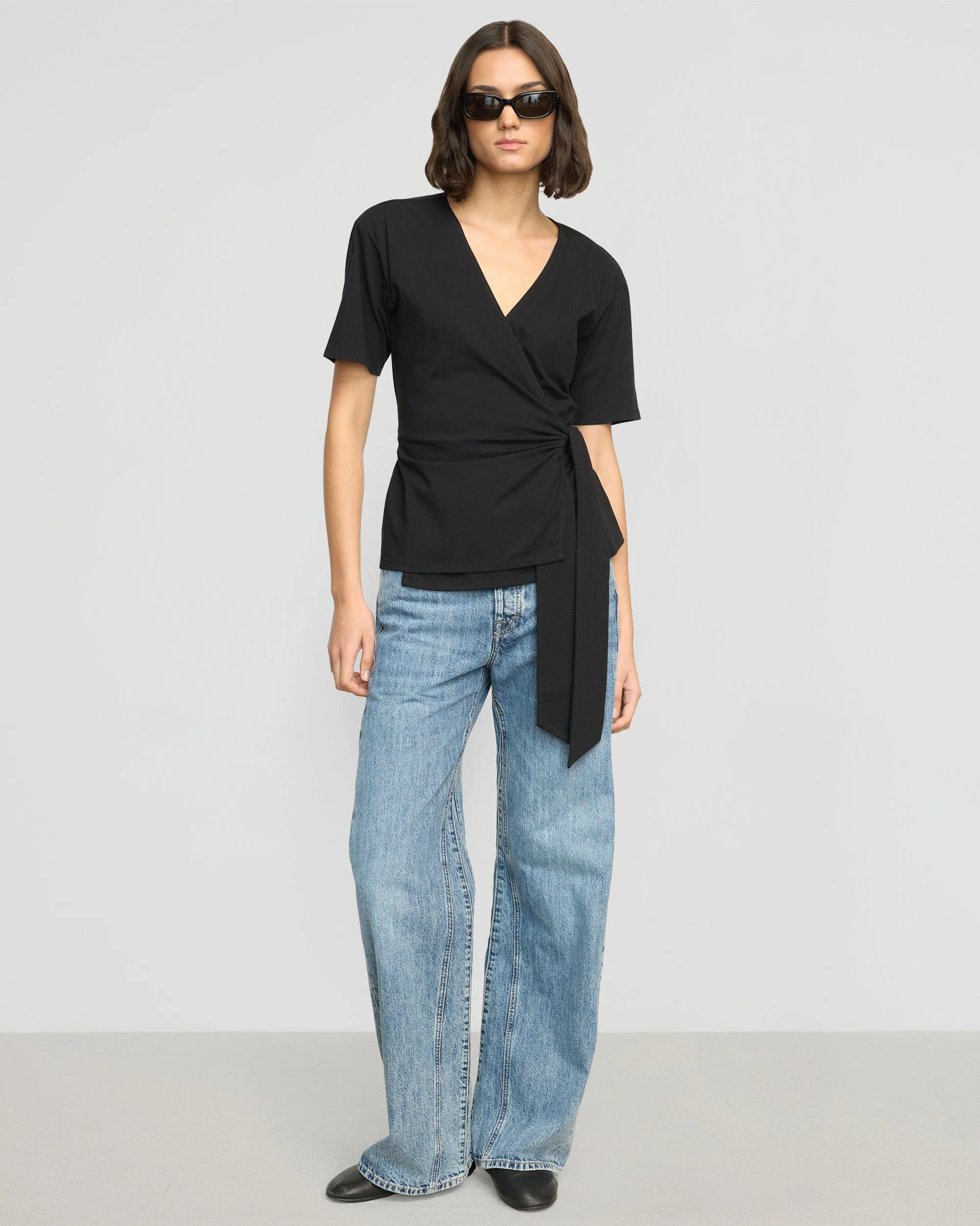 Sena Organic Cotton Wrap Tee