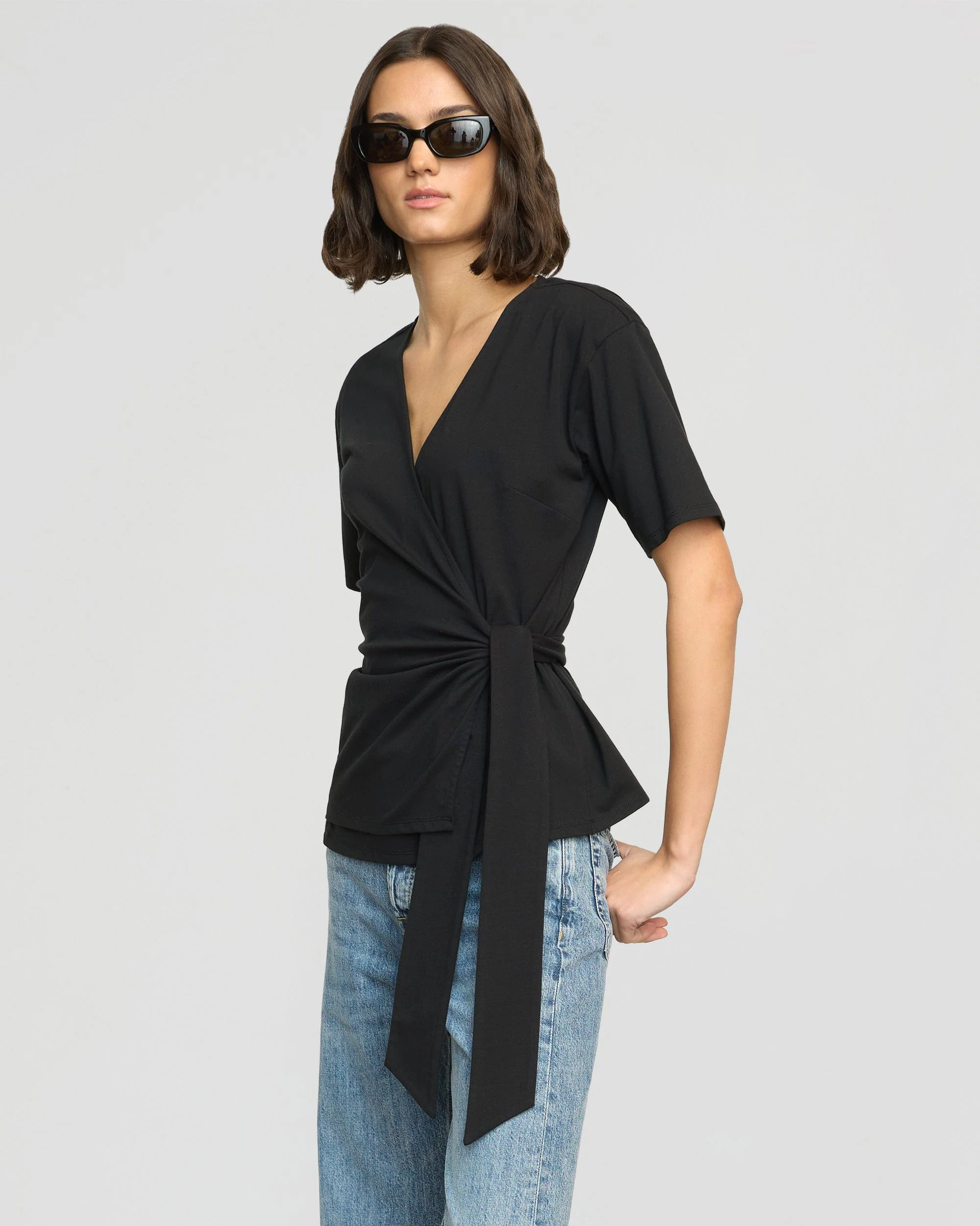 Sena Organic Cotton Wrap Tee