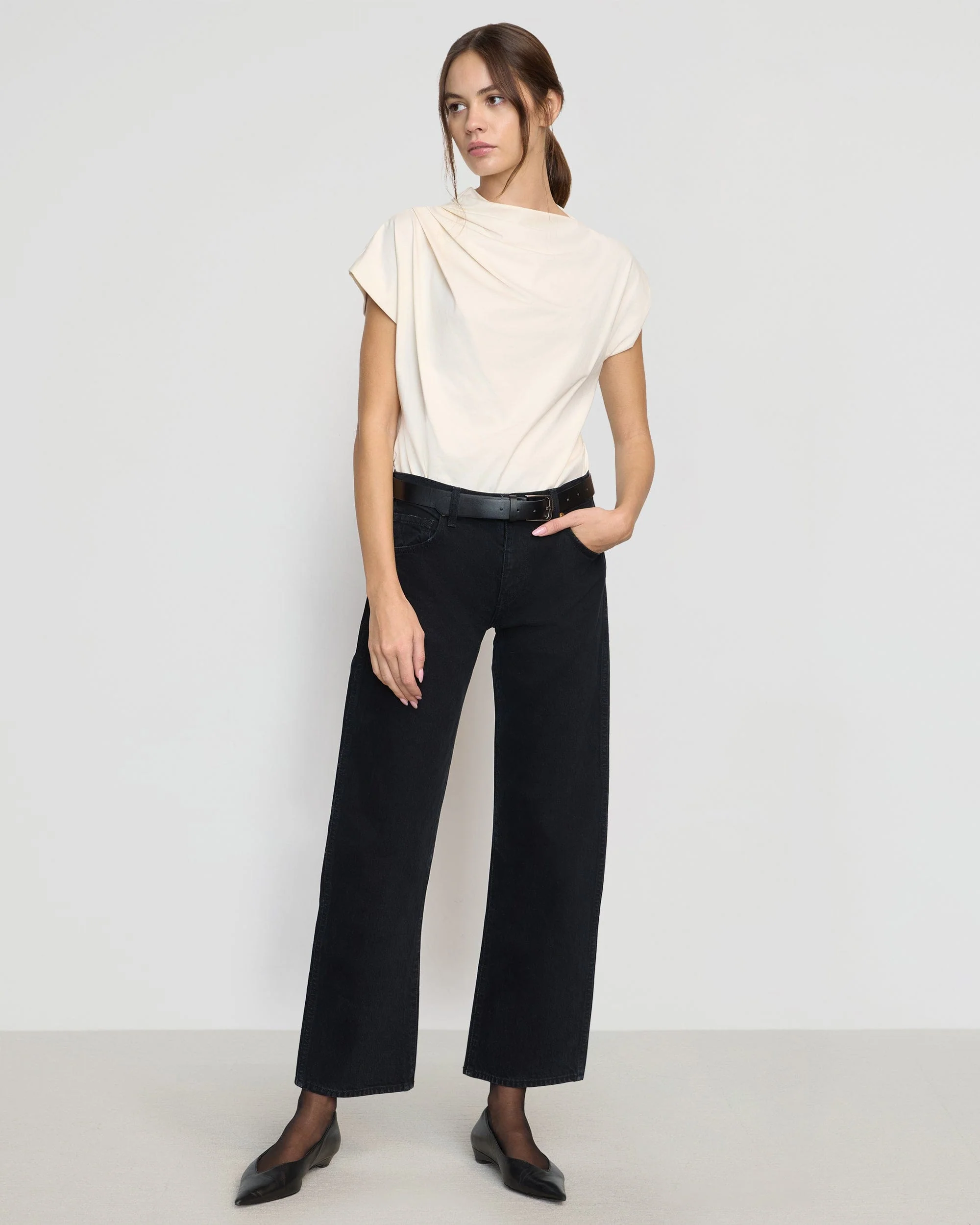Kenny Asymmetric-Neck Tee