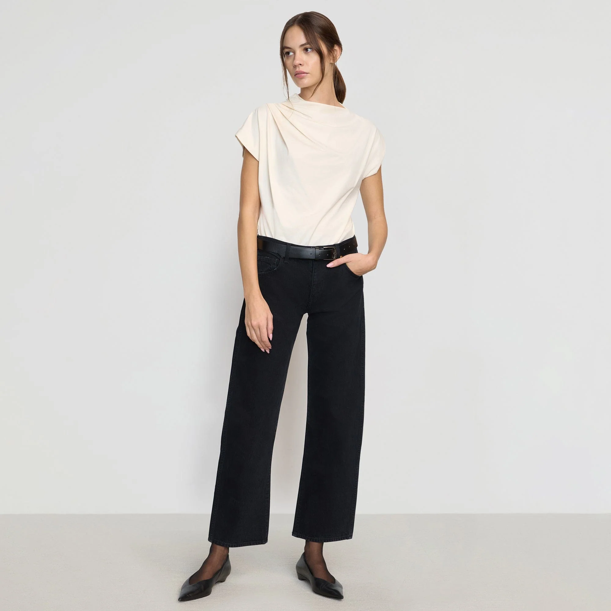 Kenny Asymmetric-Neck Tee